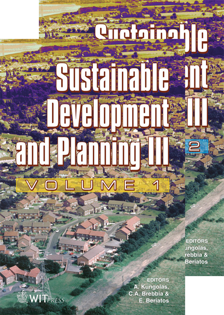 Sustainable Development and Planning III - 2 Volume Set