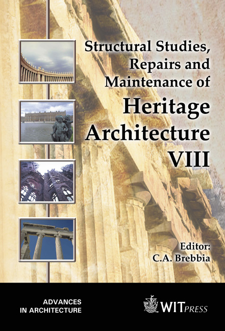 Structural Studies, Repairs and Maintenance of Heritage Architecture VIII