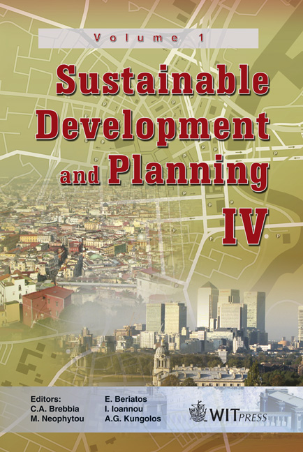 Sustainable Development and Planning IV - Volume 1