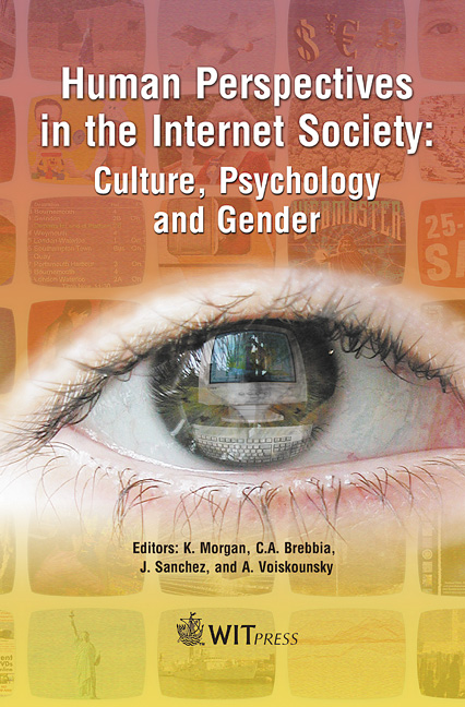 Human Perspectives in the Internet Society: Culture, Psychology and Gender