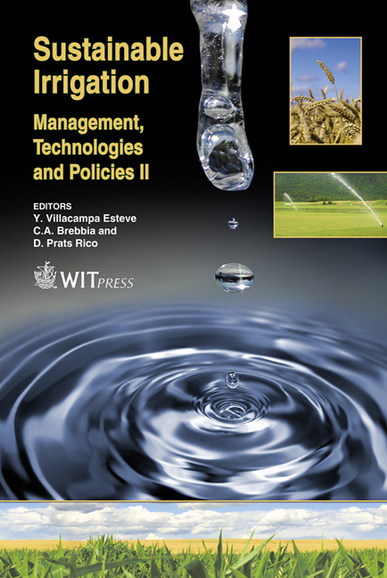 Sustainable Irrigation Management, Technologies and Policies II 